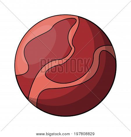red celestial body icon image vector illustration design
