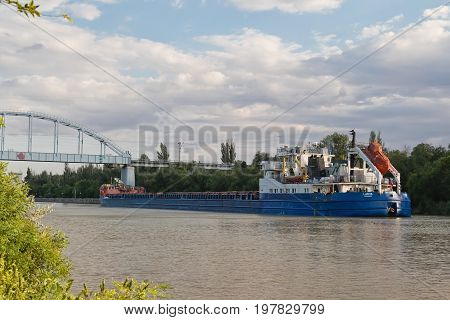 Transportation Of Goods And Petroleum Products On Barges On The Volga-don Shipping Canal