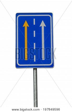 Yellow Bus And Taxi Lane