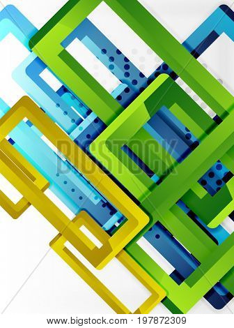 Rectangle tube elements, 3d background
