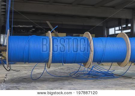 Blue Ftp Ethernet Cable Reels
