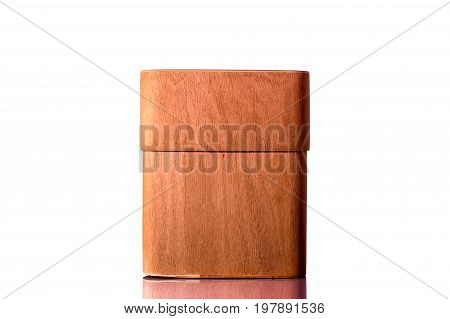 case for cigars on a white background. isolate.