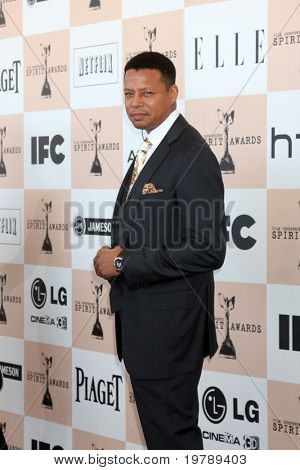 SANTA MONICA, CA - február 26.: Terrance Howard megérkezik 2011 Film független a lélek Awards at th