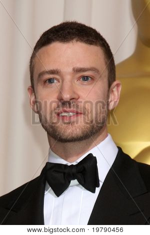 Los Angeles feb 27: Justin Timberlake kommt im Drucksaal in der 83rd Academy Awards in Kod