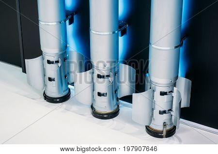 Three missiles weapons warhead a innovation construction