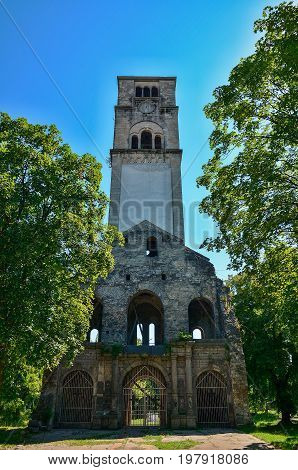 Destroyed christian church in Bihac. Bosna and Hercegovina.