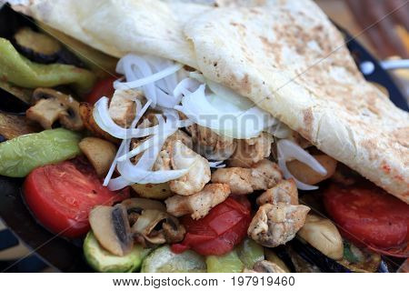 Saj Kebab With Chicken