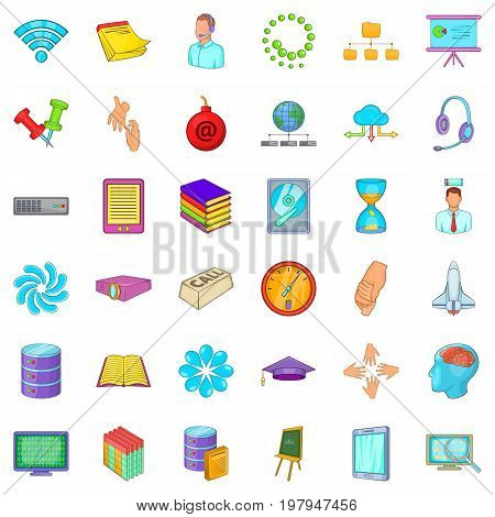 Business workshop icons set. Cartoon style of 36 business workshop vector icons for web isolated on white background