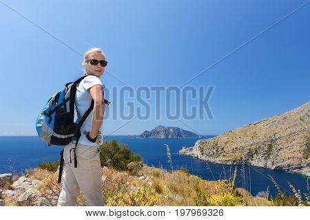 Woman In Mountain
