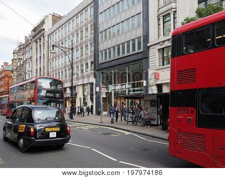 People In Oxford Street In London