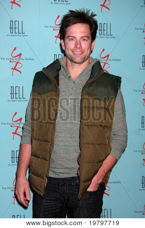 LOS ANGELES - MAR 18:  Michael Muhney  arriving at The Young & the Restless 38th Anniversary Party Hosted by The Bell Family at Avalon Hotel on March 18, 2011 in Beverly HIlls, CA