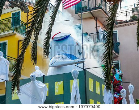 Hdr Carnival Celebrations In Loano