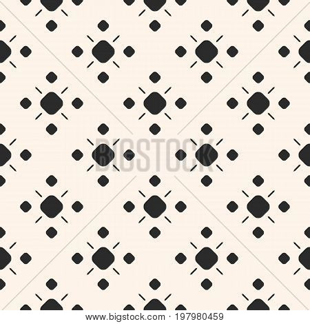Geometric pattern. Vector monochrome ornamental geometric background texture. Simple seamless pattern with circles and lines. Traditional motif in modern digital rendition. Design for decor, fabric, prints. Geometric shapes, Geometric backgroun