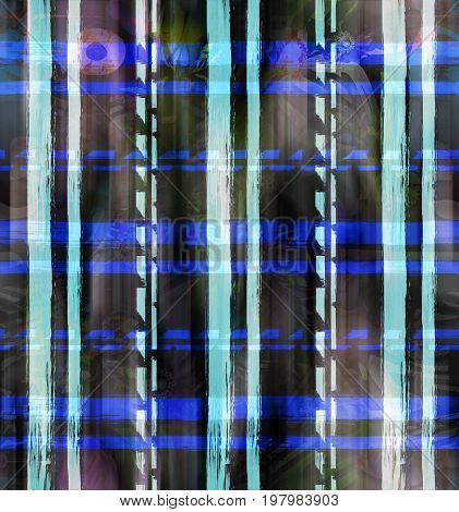 plaid geometric brush seamles print, textile fabric