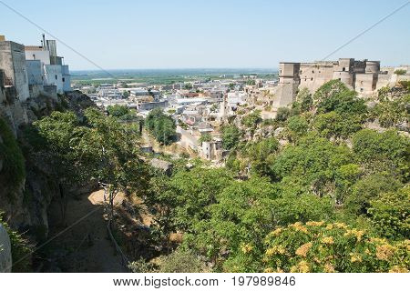 Panoramic view of Massafra. Puglia. Southern Italy.