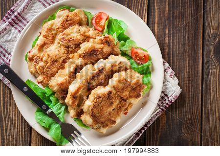 Chicken Medallion With Red Pepper Portions