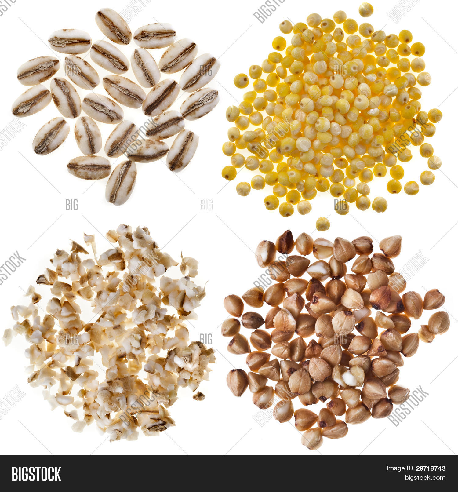 Different Kinds Group Grains Image & Photo Bigstock