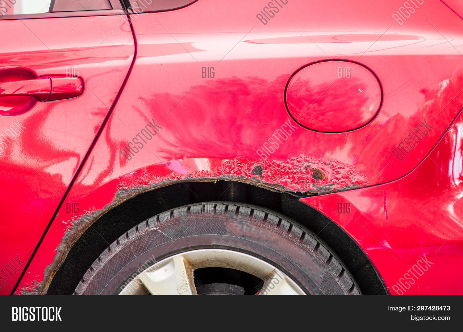 Red Rusted Scratched Image & Photo (Free Trial) Bigstock