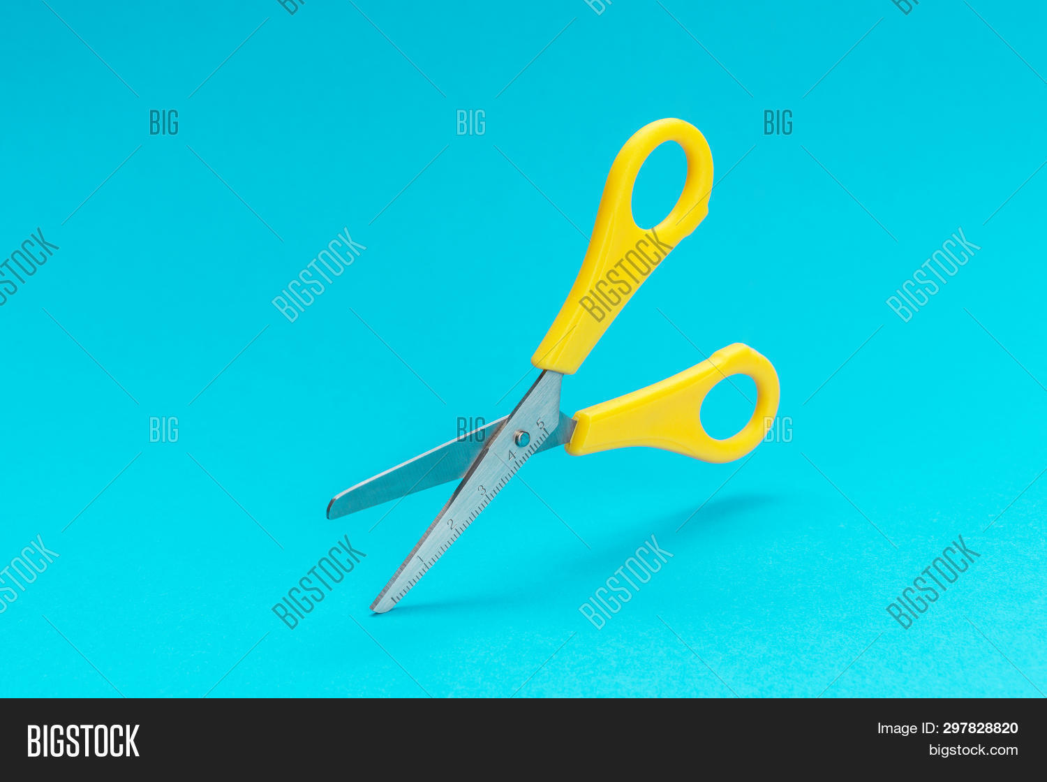 Opened Yellow Scissors Image & Photo (Free Trial) | Bigstock