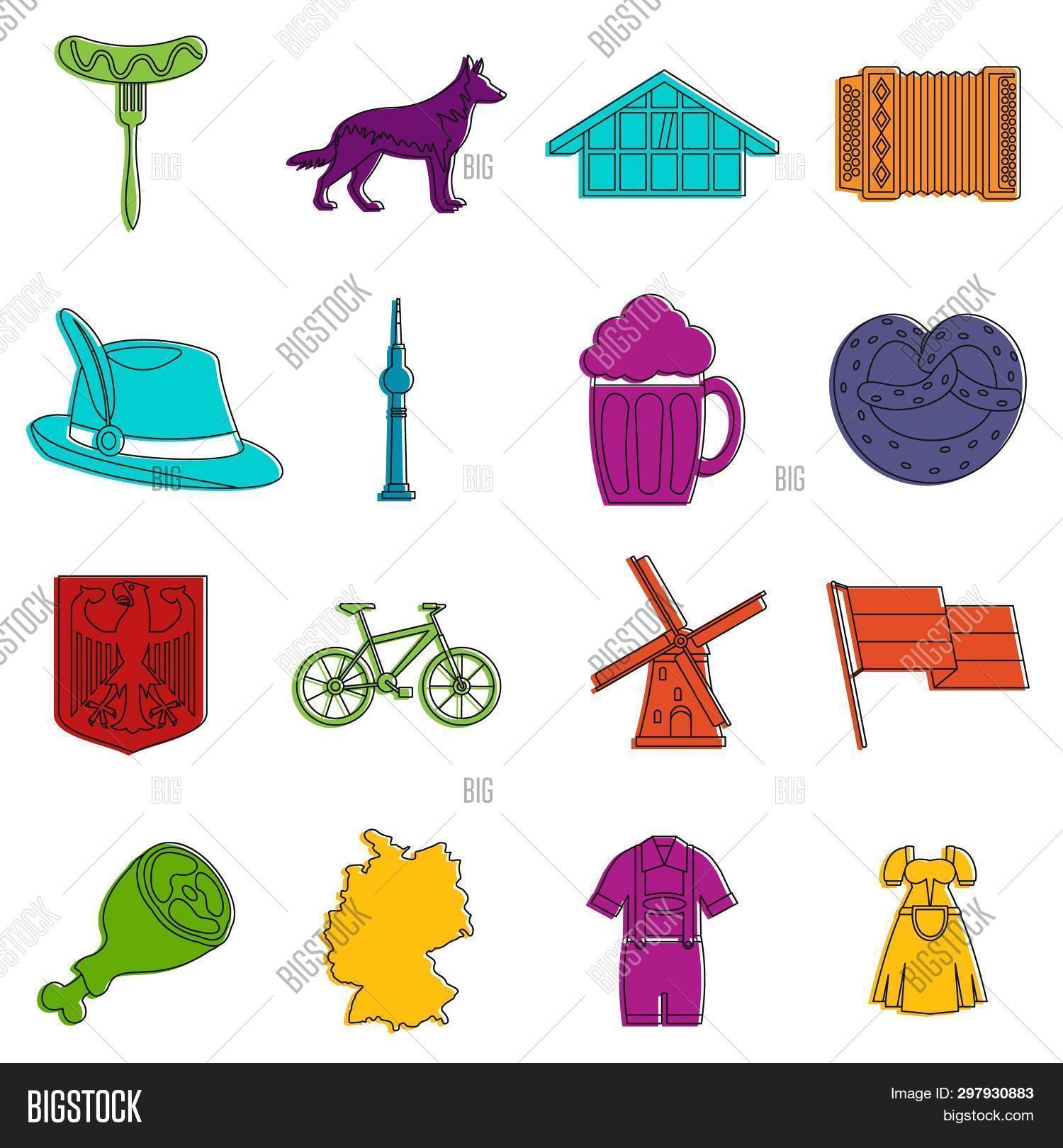 Germany Icons Set. Image & Photo (Free Trial) | Bigstock
