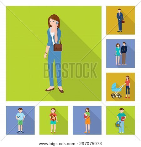 Isolated Object Of Generation  And Happy  Icon. Collection Of Generation  And Avatar  Vector Icon Fo