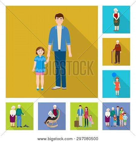 Isolated Object Of Generation  And Happy  Symbol. Set Of Generation  And Avatar  Stock Vector Illust