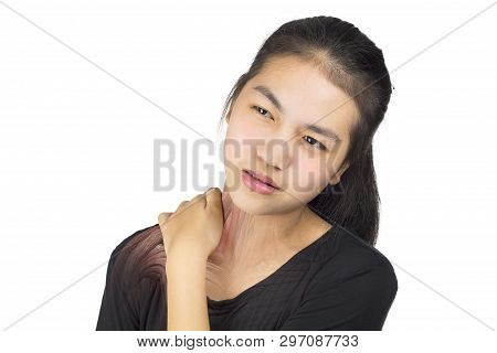 Shoulder Muscle Injury White Background Shoulder Pain