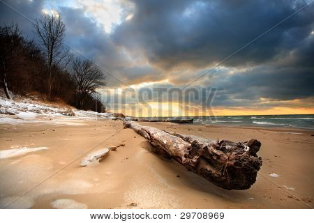 Lücke felsigen Strand, Benton Harbor, michigan