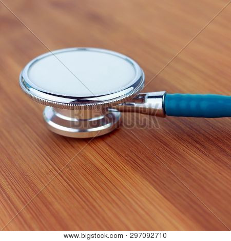 Stethoscope  On A Wood Background, Wellness, Surgeon, Cardiology, Stethescope, Stethoscope, Hert, Me