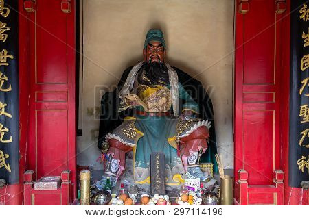 Mar 2014, Chuandixia, Hebei, China: The Interior Of Guandi Temple, The Most Important Religious Site