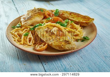 Spicy Chicken Lazone Pasta