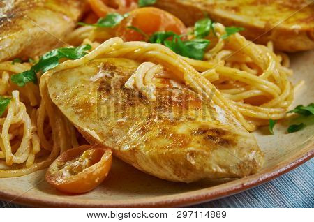 Spicy Chicken Lazone Pasta