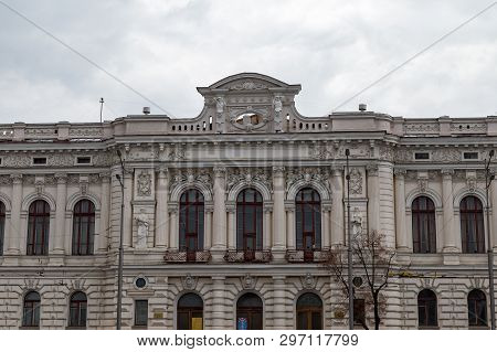 Dec 2017, Kharkiv, Ukraine: Constitution Square, One Of The Most Beautiful In The Historic City Cent