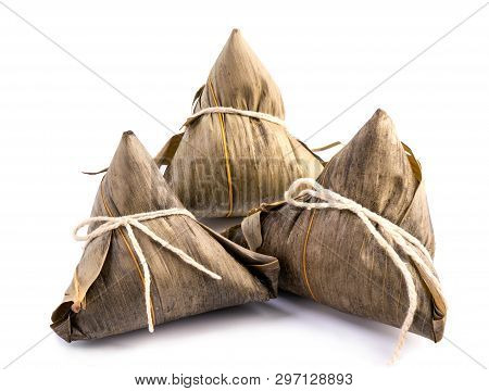 Zongzi, Rice Dumpling - Design Concept Of Famous Food In Duanwu Dragon Boat Festival, Close Up, Clip