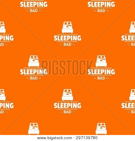 Sleeping Bad Pattern Vector Orange For Any Web Design Best