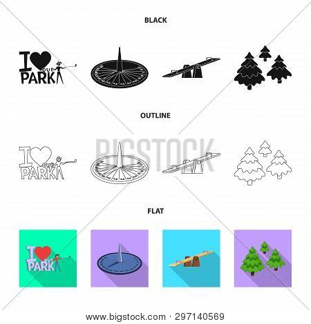 Vector Illustration Of Urban And Street Symbol. Collection Of Urban And Relaxation Vector Icon For S