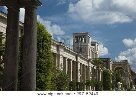 Potsdam, Berlin, Germany, 17th August 2017, Orangery Palace In Sanssouci Park