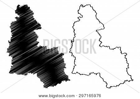 Sumy Oblast (administrative Divisions Of Ukraine, Oblasts Of Ukraine) Map Vector Illustration, Scrib