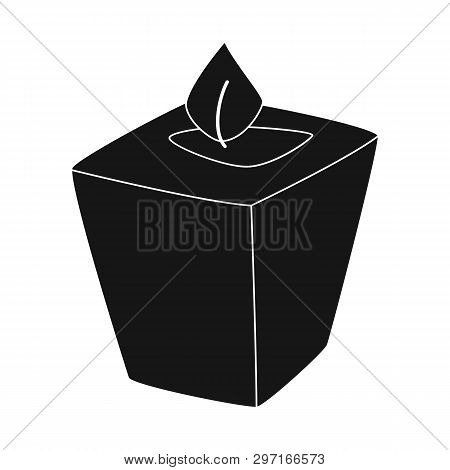 Vector Illustration Of Candle  And Aromatic Icon. Set Of Candle  And Restaurant  Vector Icon For Sto