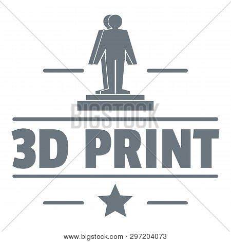 Process 3d Printing Logo. Simple Illustration Of Process 3d Printing Logo For Web