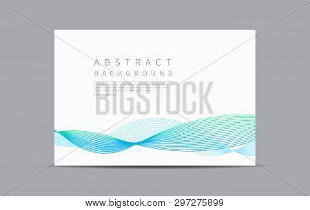 Abstract Background. Curve Lines Minimal Design. Vector Illustration