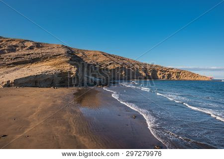 Scenic Volcanic Landscape In Pelada Mountain, South Tenerife, Canary Islands, Spain.