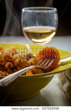Radiatori Pasta Sherry Sauce