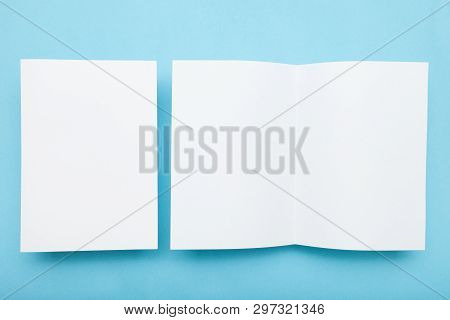 A5 Paper Page Template, Flyer Blank Mockup.