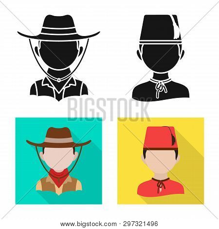 Vector Design Of Imitator And Resident Symbol. Set Of Imitator And Culture Vector Icon For Stock.