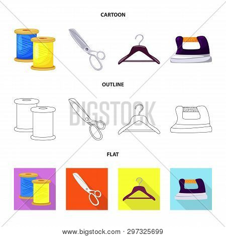Isolated Object Of Craft And Handcraft Sign. Set Of Craft And Industry Stock Symbol For Web.