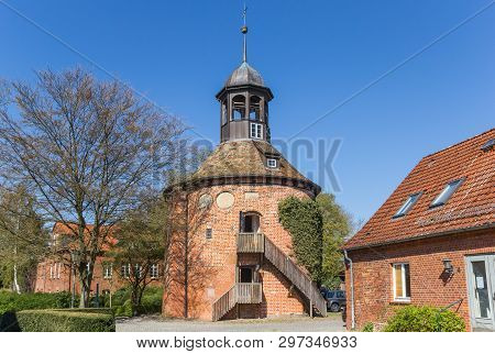 Castle Tower In Historic City Lauenburg, Germany