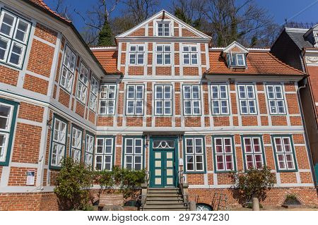 Facade Of A Historic House In Lauenburg, Germany