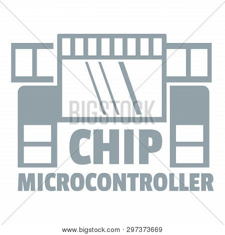 Chip Microcontroller Logo. Simple Illustration Of Chip Microcontroller Logo For Web