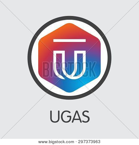 Ugas - Ugas. The Trade Logo Of Money Or Market Emblem.